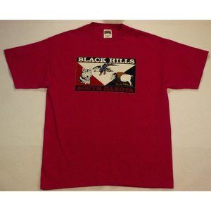 Black Hills South Dakota Red Shirt XL Men's Graph